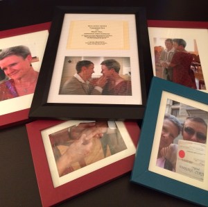 Framed Wedding Pics